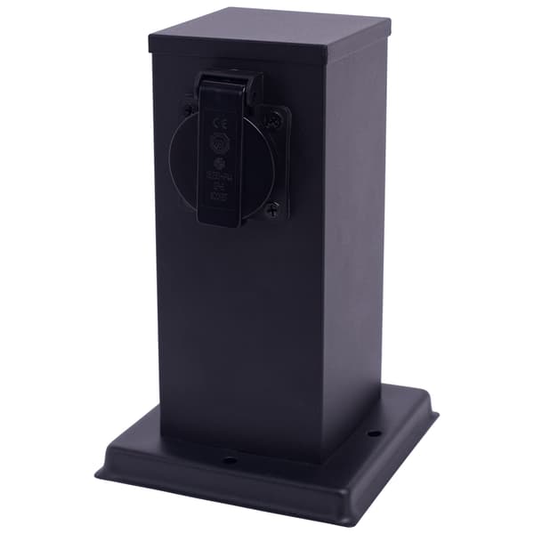 Puutarhan tukeva sähköpistorasia 20cm 2 pistorasialla