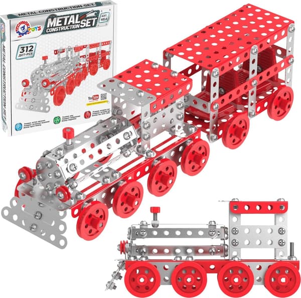 Metallbyggklossar Tåg 312 delar 4814 TechNok p10