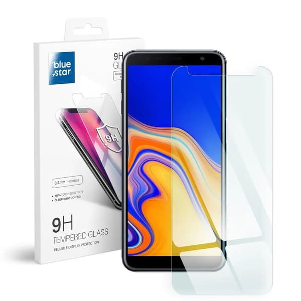 Blue Star hærdet glas - til Samsung J6 Plus