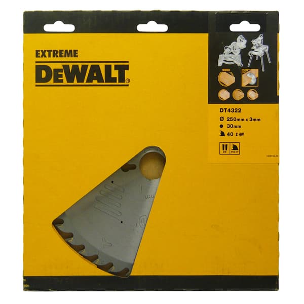 .DEWALT RUNDSAV.250x30mmX40Z ATB