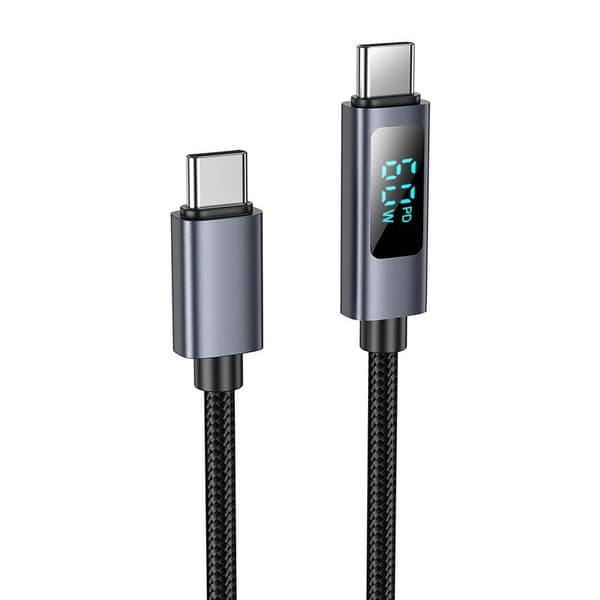 USB-kaapeli Hoco USB-C - USB-C 1 m Musta