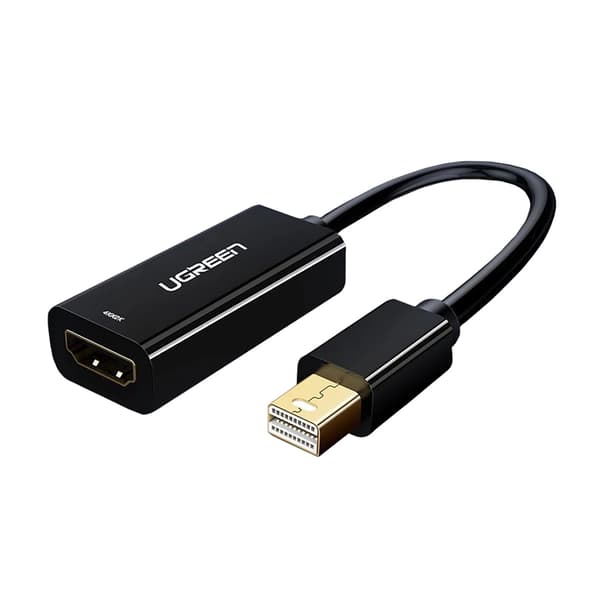 UGREEN MD112 Mini DisplayPort / HDMI-sovitin, 1080p, 20cm musta