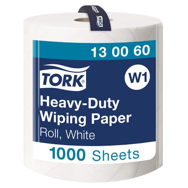 Tork Tork - Paper cleaning material for difficult dirt, 2-layer, W1, premium, wide - White