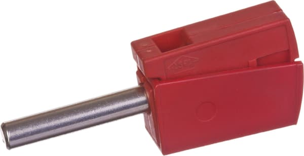 Bananstik til bøsningsdiameter 4mm rød 215-212