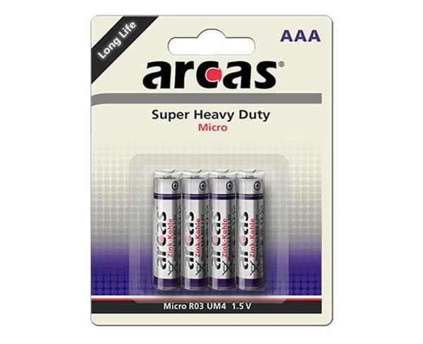 Arcas AAA/R03, Super Heavy Duty, 4 kpl