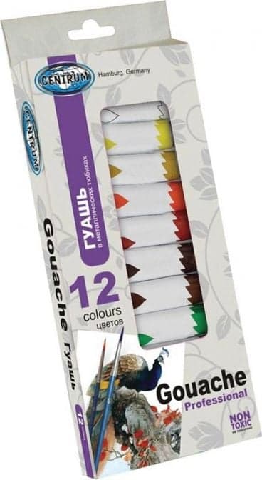 Gouachefärger 12 färger 12ml