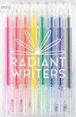 Radiant Writers Glitter Gule Længder 8 stk.