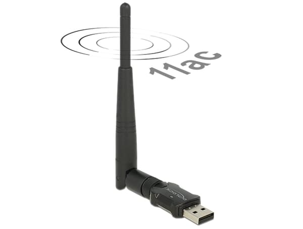 DELOCK USB 2.0 3dBi 2.4+5GHz WL-antenn