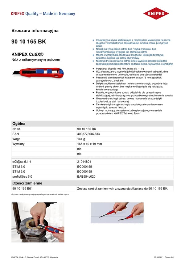 KNIPEX CutiX Universalmesser
