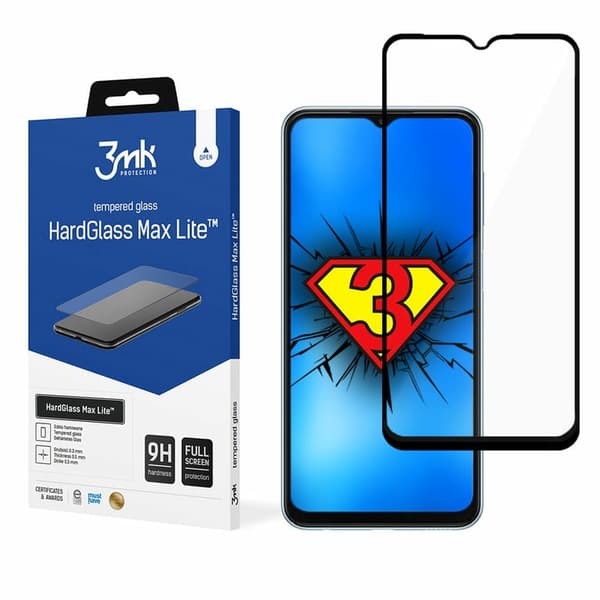 3mk HardGlass Max Lite til Samsung Galaxy A23 4G Sort