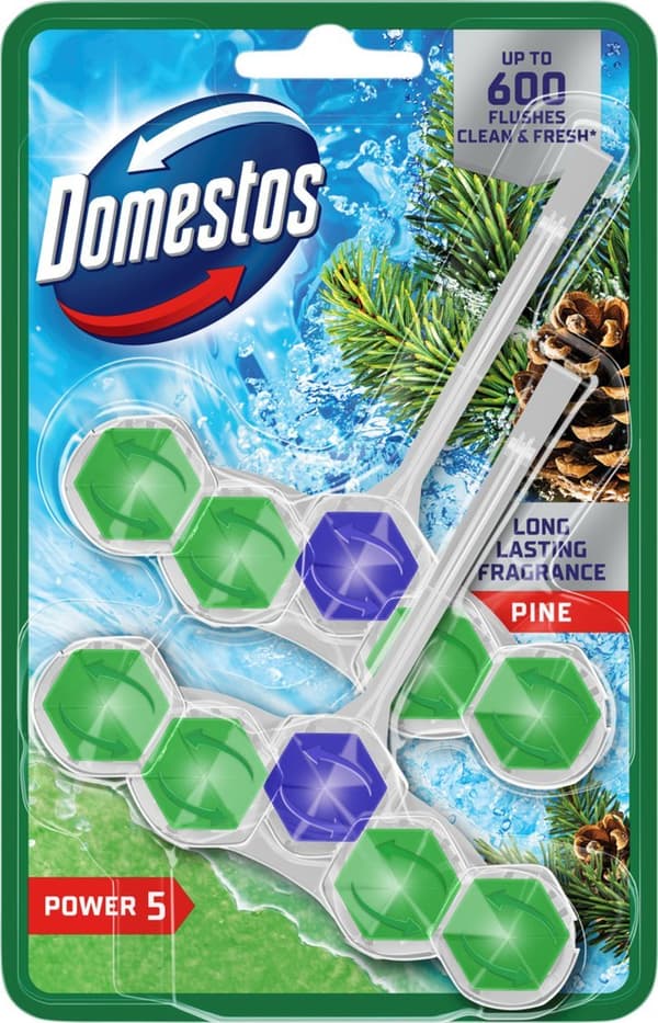 DOMESTOS Power 5 Pine toiletblok 2 x 50 g