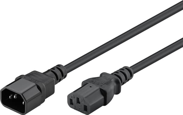 Goobay Strömkabel IEC C14 - IEC C13 1m (95125)
