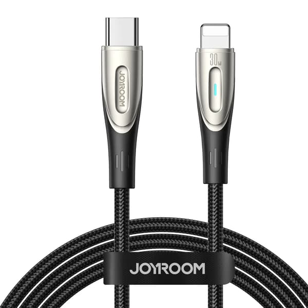 Joyroom Star-Light Series SA27-CL3 USB-C / Lightning 30W 1,2m kaapeli - musta