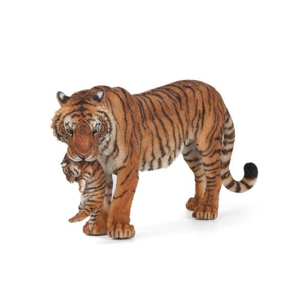 Tigerhona med unge