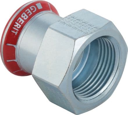 Geberit overgangsstykke Mapress C-Stål GW 35mm x 3/4\" (21810)