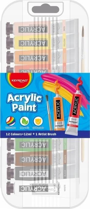 Akrylfärger 12x12ml