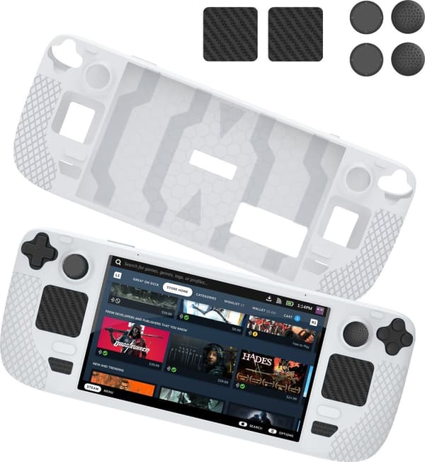 JYS Etui + knapovertræk til Steam Deck/Hvid/JYS-SD011
