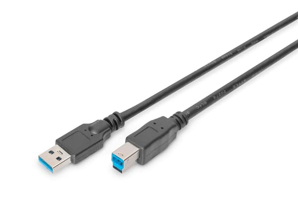 DIGITUS USB 3.0 -liitäntäkaapeli - USB Type-A/USB Type-B - 1,8 m