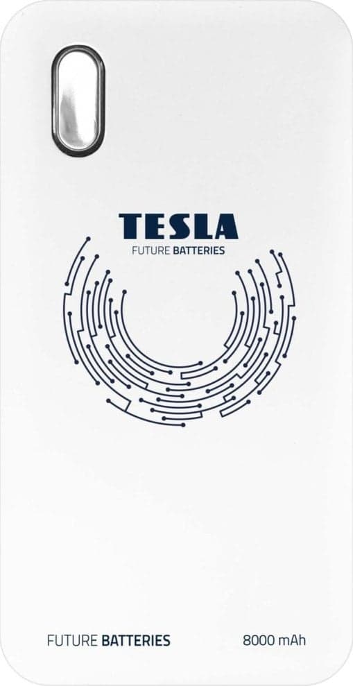 TESLA QI trådløs powerbank (hvid)