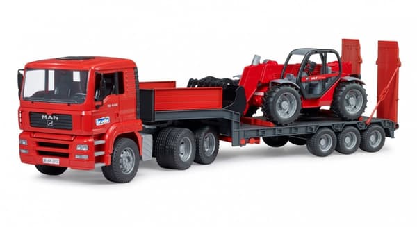 MAN TGA lavlæsser med Manitou teleskoplæsser MLT 633