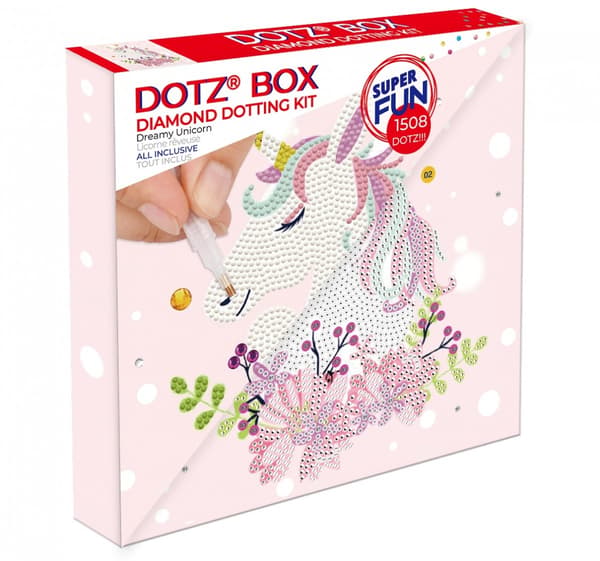 Diamond Dotz Drömmande Enhörning Diamantmosaik Unirosec DBX075