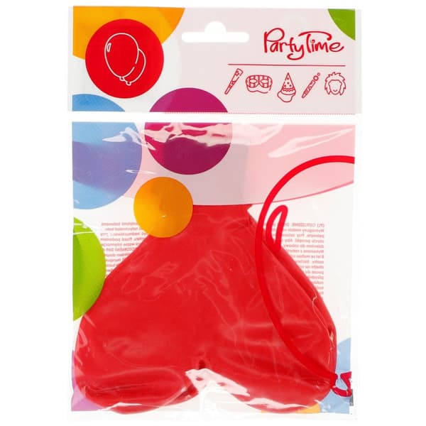 Gummiballon Arpex hjerte stor 44cm 2 stk rød 450mm (KB6348)