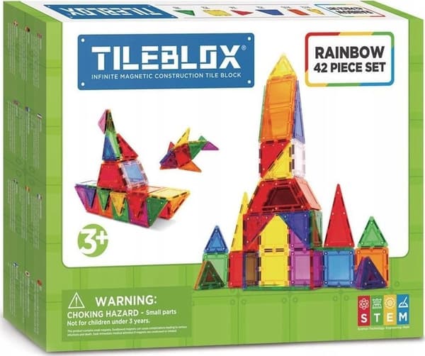 Tileblox regnbuesæt 42el