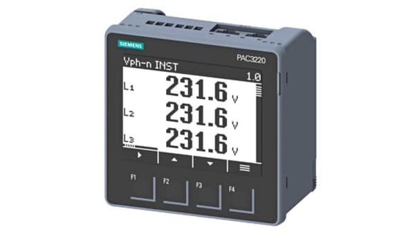 PAC3220 netværksparameter med energimåler måling X/1a eller X/5a MODBUS TCP/IP Webserver array samling 7KM