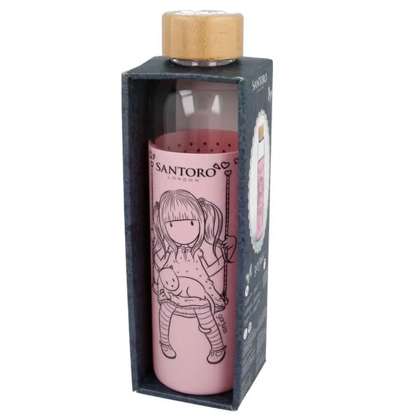 Gorjuss silikonisuojattu lasipullo 585ml