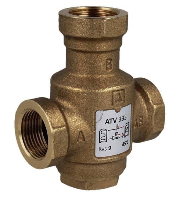 Afriso Temperaturventil ATV 333, DN25, Rp1\", kvs 9, 45°C