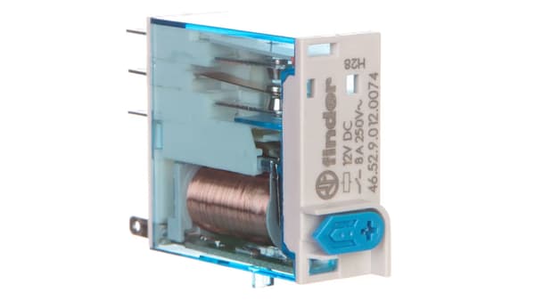 Finder 2P 8A 12V DC Miniatur Grænsefladerelæ (46.52.9.012.00740)