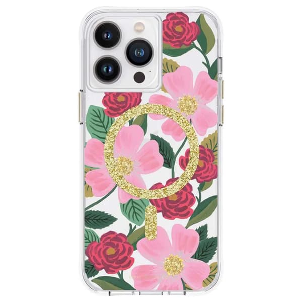 Rifle Paper Clear MagSafe - Cover til iPhone 14 Pro Max Rose Garden