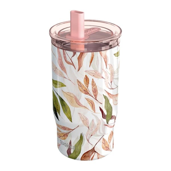 Quokka Mist - Termosmugg i rostfritt stål 720 ml med sugrör (Falling Leaves)