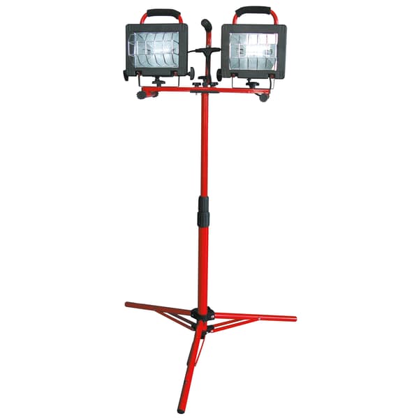 Pro-Line Dubbel Halogenlampa på Stativ Bärbar 2x500W (66158)
