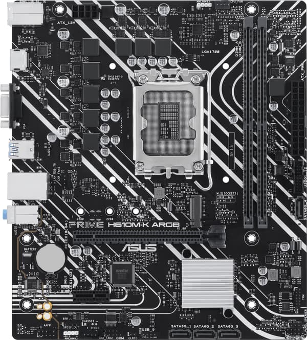 ASUS Moderkort PRIME H610M-K - Micro ATX - LGA 1700 - Intel H610M-K