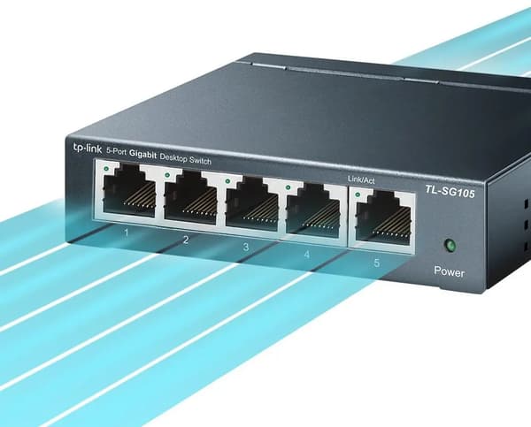 TP-Link Switch TL-SG105 - 5 portar - 5x GE (10/100/1000)