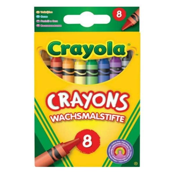 8 färger CRAYOLA säkra ihåliga pennor