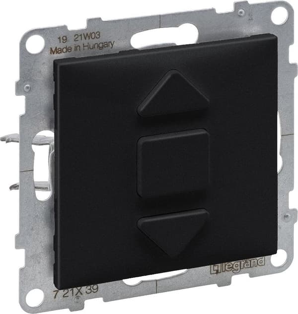 SUNO Rullegardinkrog sort 3 position 6AX 250V 721439