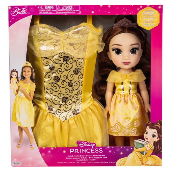 Disney Kaunotar ja Hirviö Belle-nukke + asu 38cm