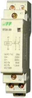 F&F Modulær Kontaktor 25A 4S 0B 230V AC (ST25-40)
