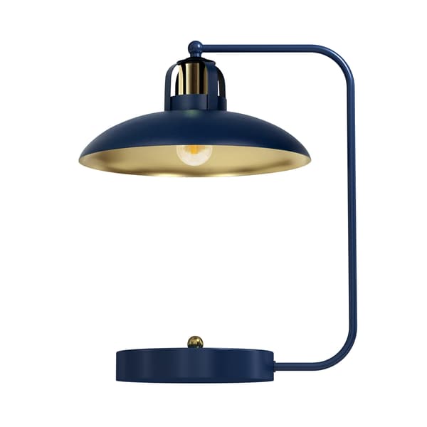 Bordslampa FELIX MARINBLÅ/GULD 1xE27
