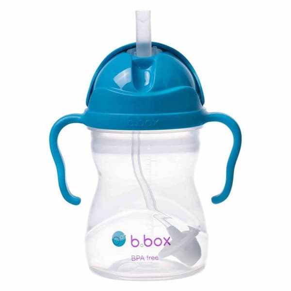 B.Box Innovativ Kobolt Sugrörsflaska Ny 240ml 6m+ B.Box