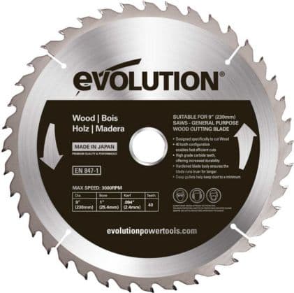 Evolution TCT -puusaha 230mm 40z (EVO-230-40-D)