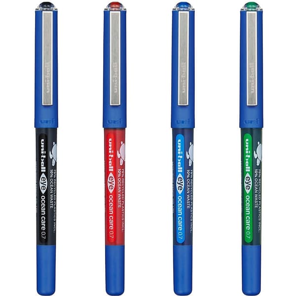 Täytekynä Uni-Ball Eye Ocean Care Sininen 0,7 mm (12 osaa)