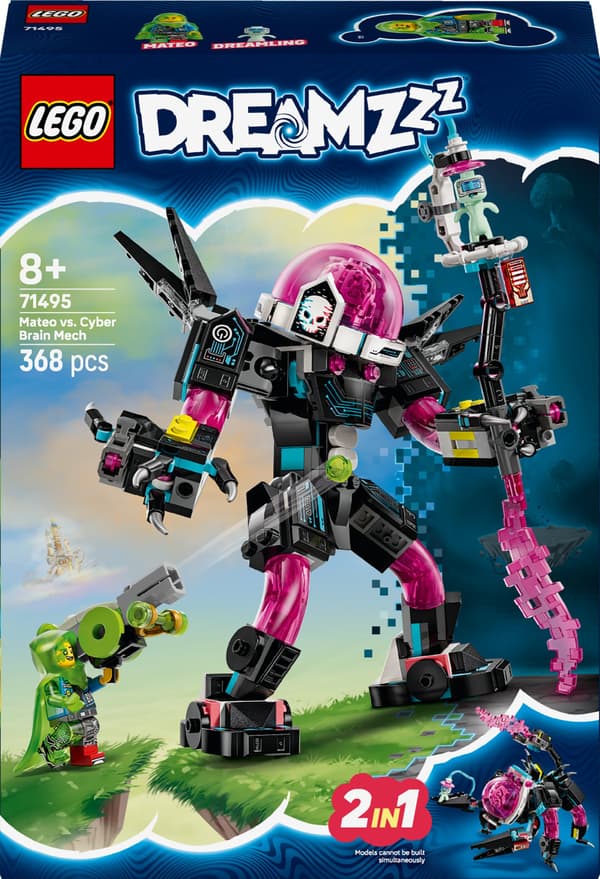Konstruktør LEGO® DREAMZzz Mateo vs. Cyber Brain Mech