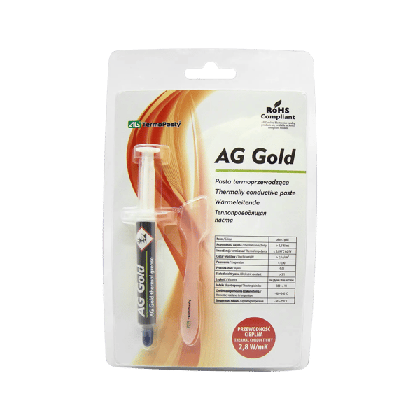 Termisk ledende pasta Guld 3g AG AGT-106