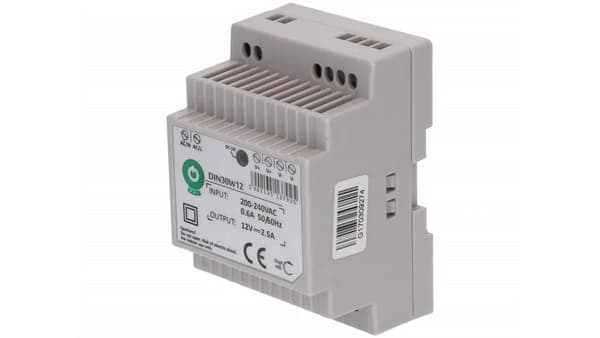 30W 12VDC 2.5A DIN30W12 DIN-skinne POS strømforsyning