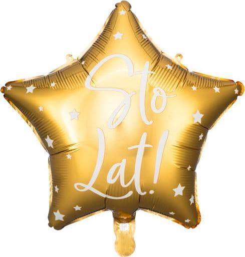 Party Deco Folieballon Hundrede år! , 40 cm, guld