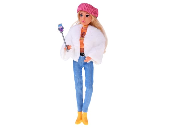 Trendig Anlily influencer-docka vinteroutfit pälsaccessoarer ZA5701