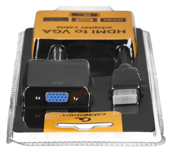 HDMI till VGA-adapter GEMBIRD Svart
